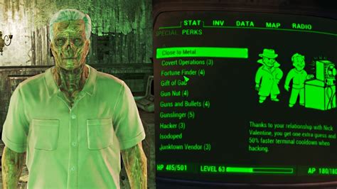 fallout 4 nick valentine perk|close to metal perk fallout 4.